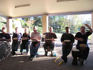 Anzpac Management Team Drumming Sebel Resort Windsor